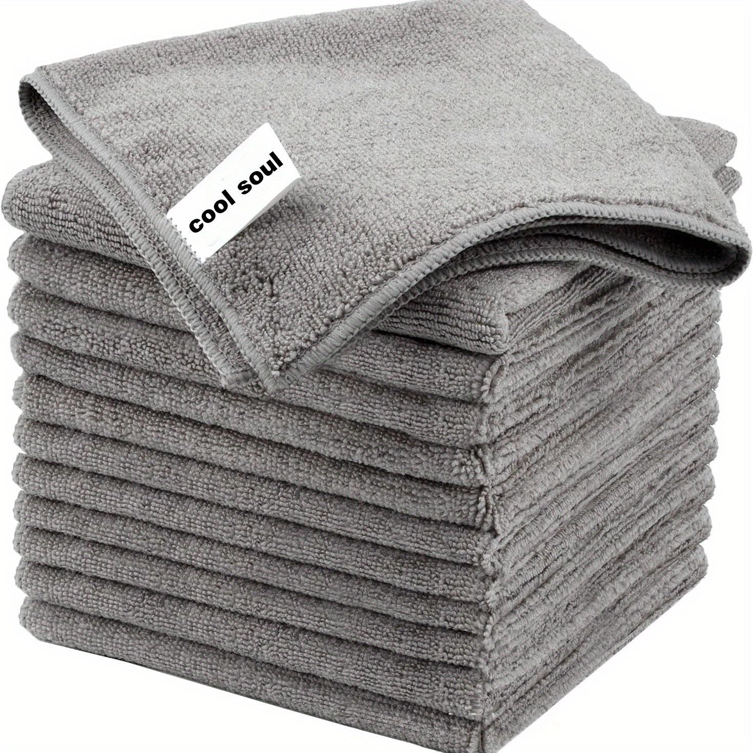 

Ultra Absorbent Microfiber Towels for Car Washing, Dish Drying & Glass Cleaning - Compact, Ultra-Soft, Non-Scratch kitchen towel