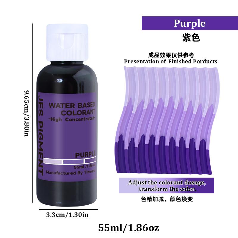 55ml Hochkonzentrierter Wasserbasierter Farbstoff Gips Harz Färbefarben OEM Farbpaste Harzpigment Formen