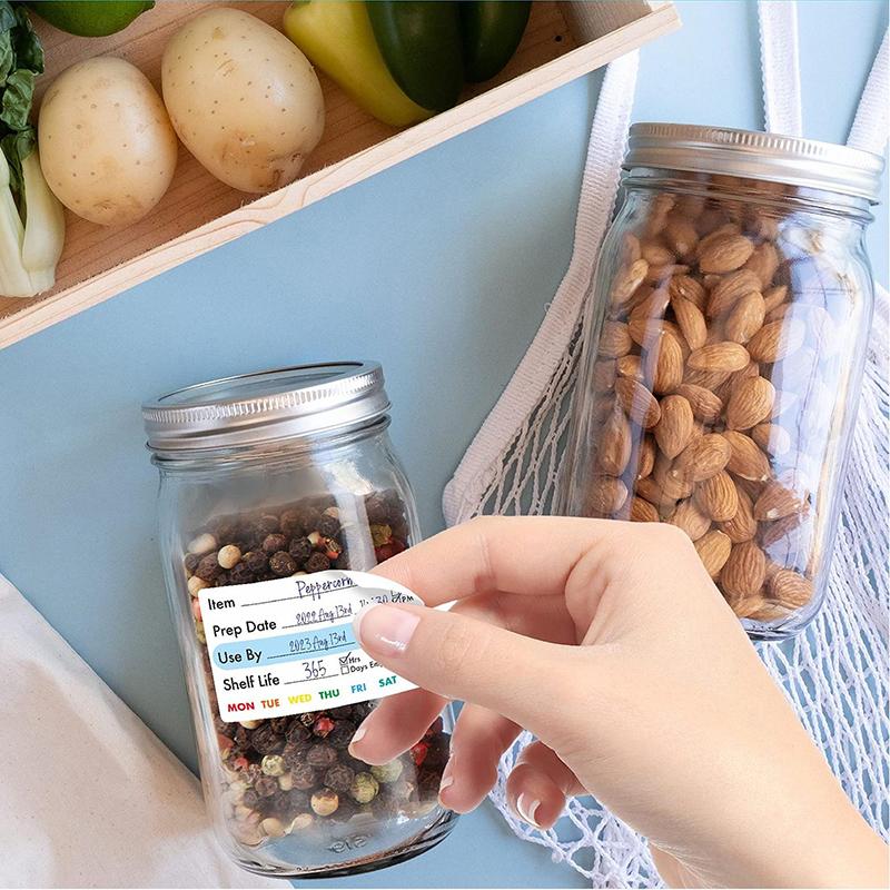 

300Pcs/Roll Kitchen Date Food Sticker Label Stationery Sticker Snacks Candy Storage Expiration Date Label Self-Adhesive Sticker 1pcs