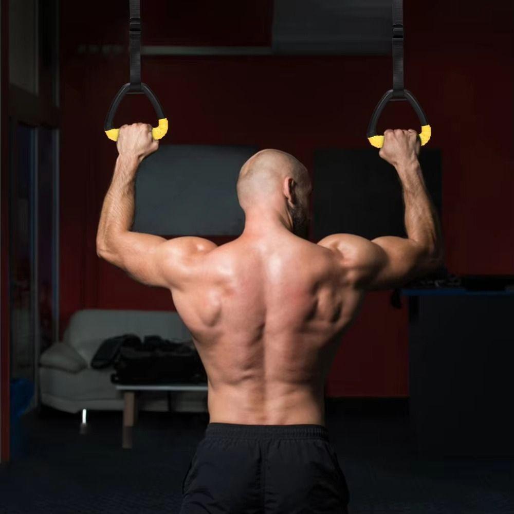 Arm Strength Gymnastic Rings Adjustable Straps Strength Training Ring  Fitness Equipment