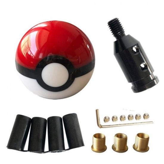 54 мм Pokemon PokeBall Ручка переключения передач Рукоятка переключения передач Poke ball с адаптером M12*1.25