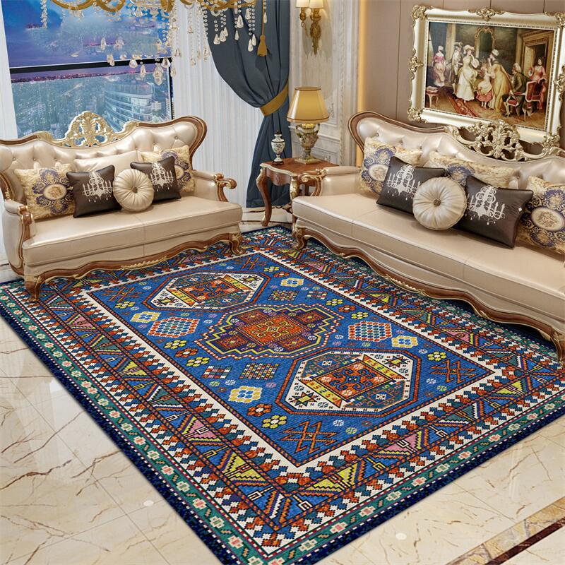 Artistic Retro Carpet for Home Bedroom Living Room Sofa Coffee Table Mat