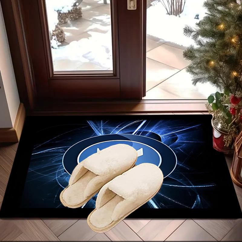 Napoli Blue Energy Symbol Area Rug Office rug, Chair Rug, Decor Carpet Livingroom bedroom Mat, Large Size Fan gifts Christmas gifts