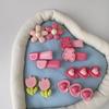 Pink Series Cute Bow Hair Clip for Girls - Small Duckbill Clip for Bangs