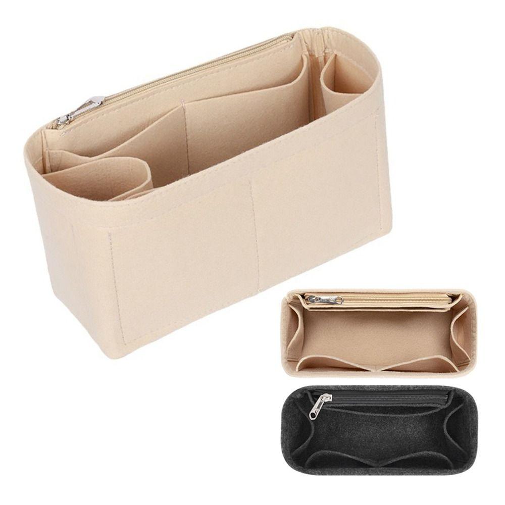 Felt Handbag Insert Bag Large Capacity Multi-Pocket Internal Bag Storage Organization Portable Purse Liner for Loewe Puzzle
