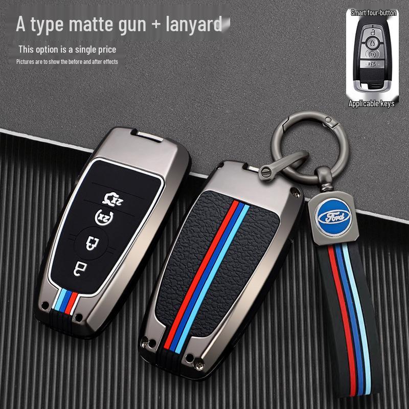 2020 Ford Escape & 2022 Mondeo Edge Two-Button Car Key Case