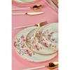 Sakura Flower Luxury Ceramic 18 Piece Dinner Set, Dinner Set For 6 Persons