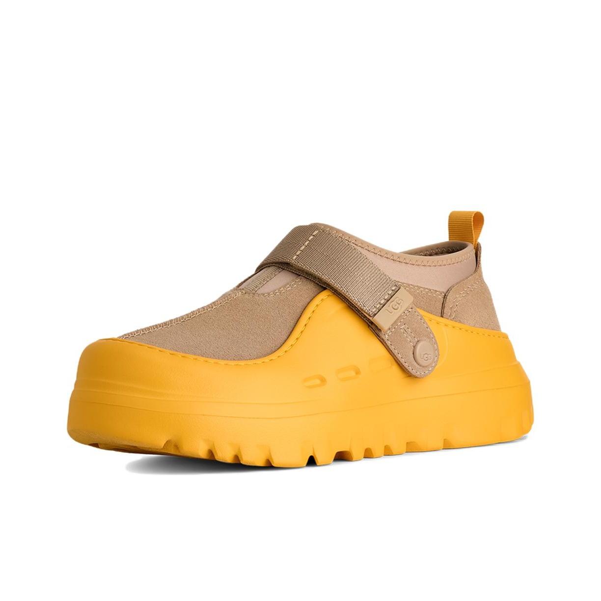 

UGG Peakmod Кожа спилка коровы Круглый носок Толстая подошва Низкий верх Повседневная обувь Унисекс Повседневная обувь Пшенично-желтый 1171355-MMM 44