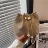 Koreanische Strass-Bucket-Handtasche – Damenmode Kette Umhängetasche