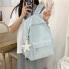 Floral Print Backpack with Front Pocket and Side Pockets