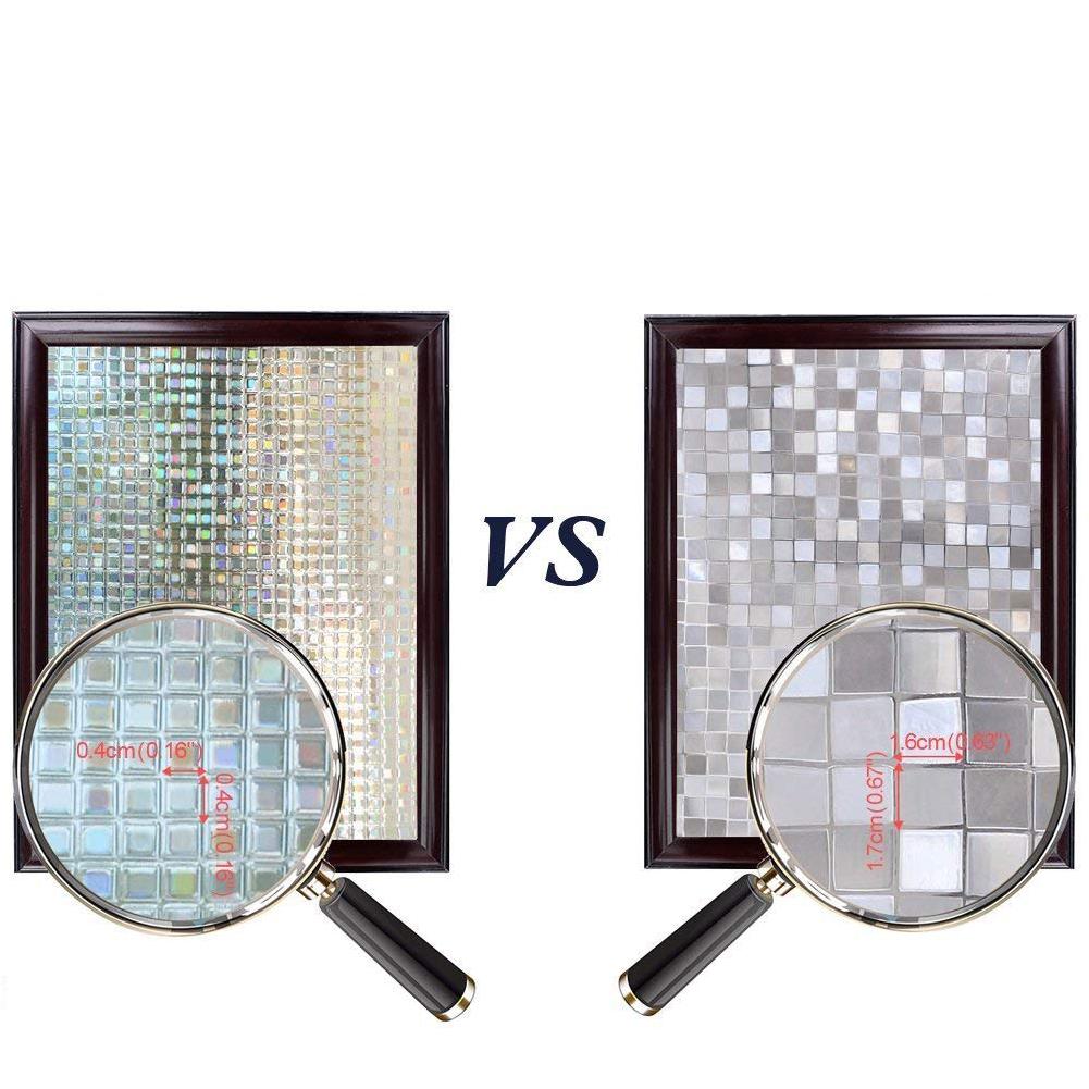 3D Mosaic Window Films Film Static Decorative Film Non-Adhesive Heat Control Anti UV Sticker
