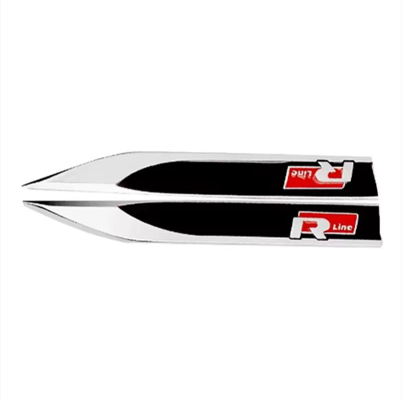 1 Pár 3D Kovové R/RLINE Boční Blatník Karoserie Auta Odznaky Nálepky Pro G-olf 7 6 5 GTD GT-I Logo Nálepka Znak Stylingové Doplňky