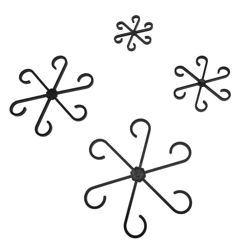 4Pcs Plants Stem Holders Set 4 Different Sizes Waterproof Reusable Portable Vine Support Clips for Climbing Plants