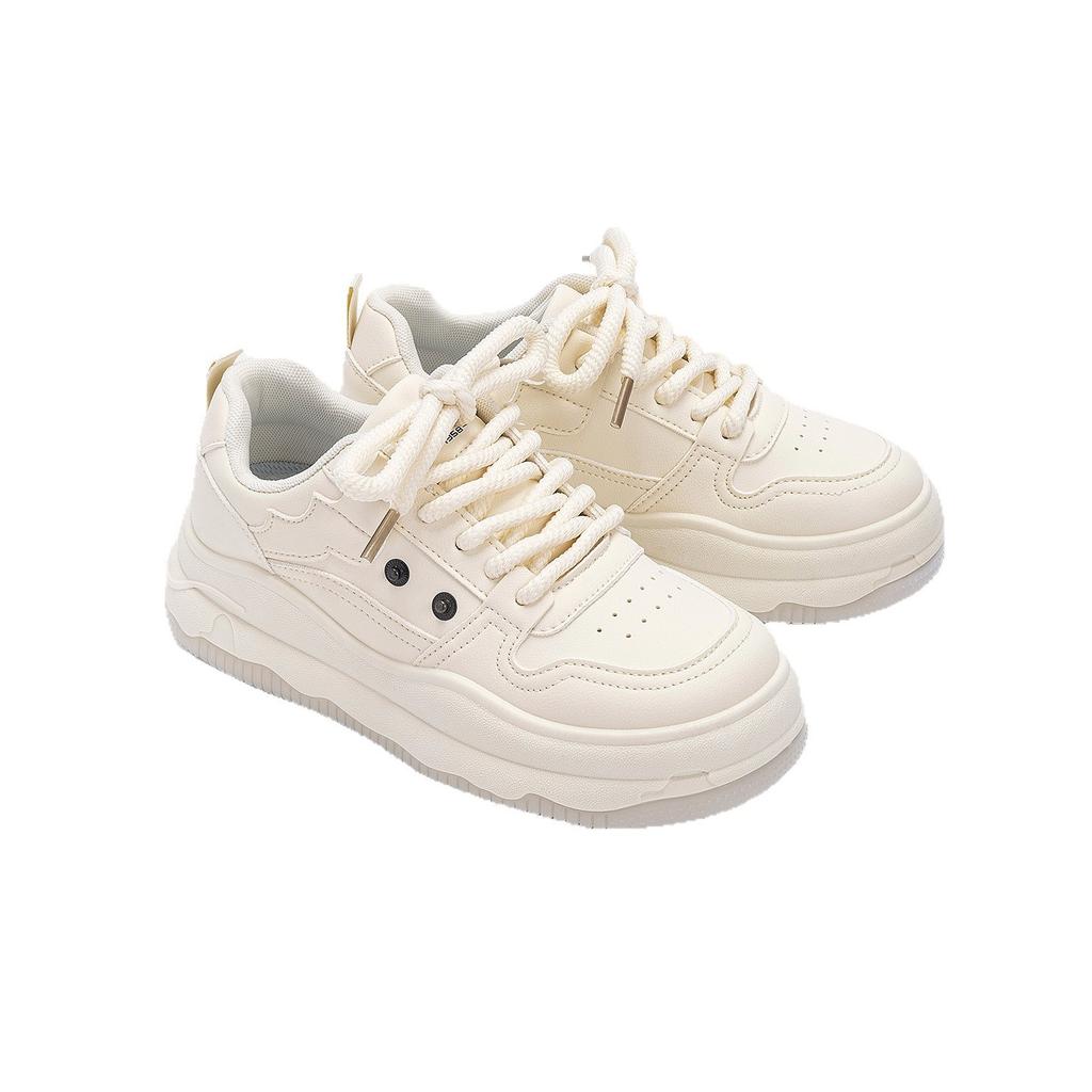 Global Schuhe mit dicker Sohle Damen ZHQ5267-1 neu Herbst vielseitige Nische lässige kleine weiße Schuhe Damenschuhe Tide