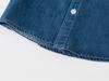 2024 Jungen Langarm Denimhemd - Lässig einfarbig mit Eckkragen