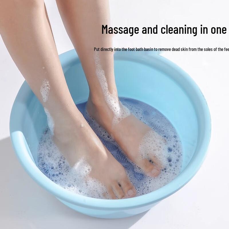 Silicone Non-slip Back and Foot Scrubber Pad with Massage Suction Cups