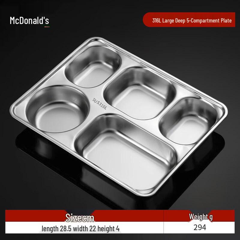 ZISIZ Divided Fast Food Tray
