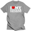 Lustige Ich liebe meine Cougar-Freundin T-Shirts Sommerstil Grafik Baumwolle Streetwear Ich liebe meine Cougar-Freundin GF Geschenke T-Shirt