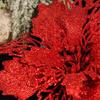 Artificial Glitter Christmas Flower Set of 6 Decorative Wreaths Wedding Party