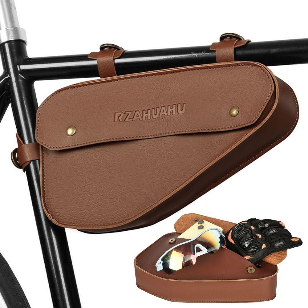 Durable Bike Triangle Bags Large Capacity Bike Acessories Bike Frame Storage Bag  for Phone Wallet