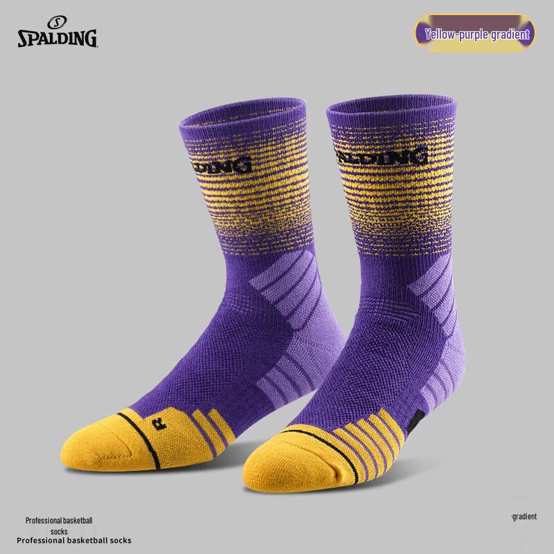 SPALDING Men's High-Tube Gradient Basketball Socks