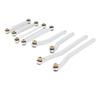 8PCS RC Wheelbase Link Rod Copper Aluminum Alloy RC Chassis Linkage Pull Rod for HOBBYPLUS 1 18 4WD CP18P RC Cars Silver
