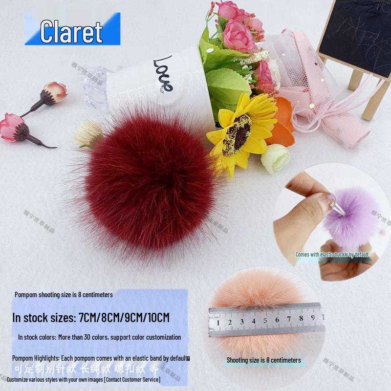 

Разноцветный помпон из искусственного меха лисы для украшения шапок, обуви, сумок и подушек