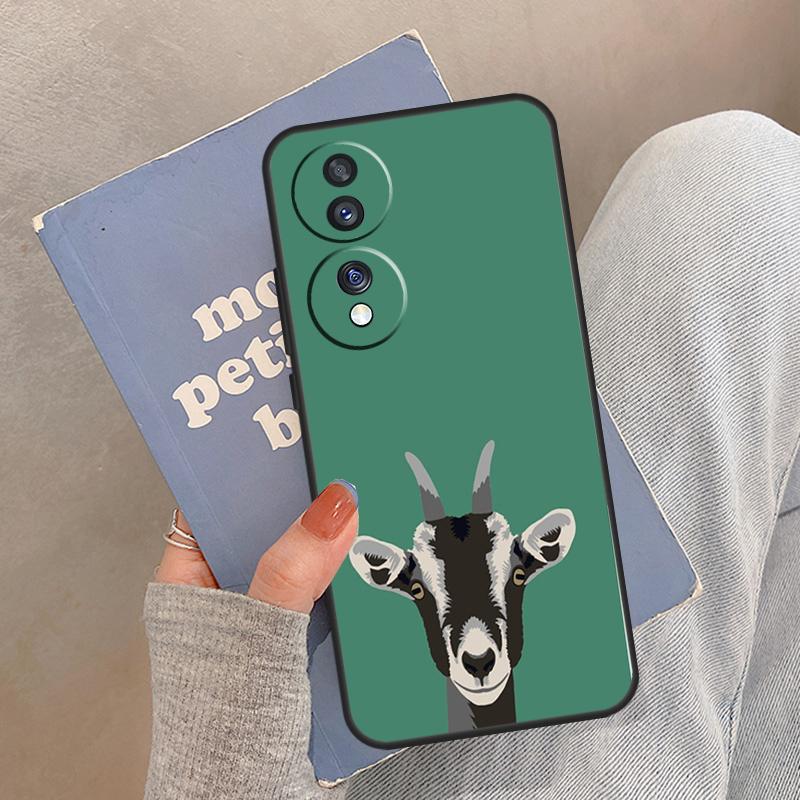 Cute Baby Pygmy Goat Case For Honor Magic 5 6 7 8 Pro Cover For Honor 200 400 Lite 50 70 90 X8a X8b X9a X9b X9c