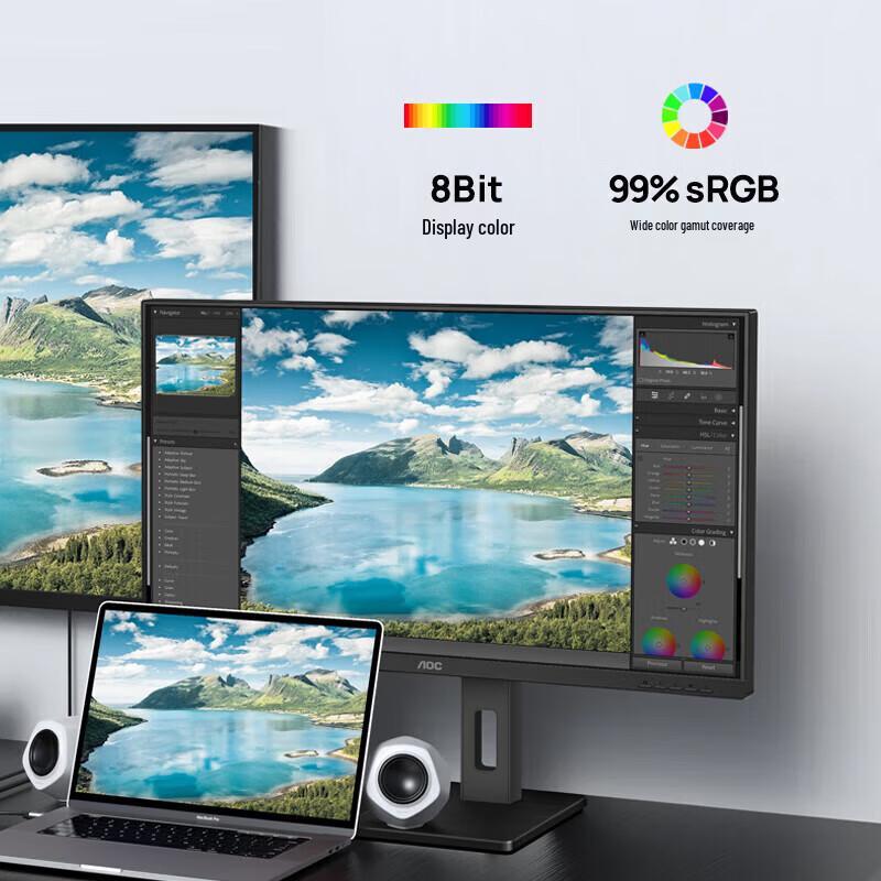 AOC Q27P3U 27-inch QHD IPS Monitor CN plug (adapter included)