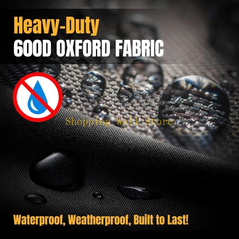 KX4B Tear Proof Foldable Grill Cover for Storage Waterproof Fabric Grill Accessories Weather Proof Coating Protector