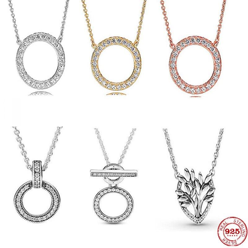 Νέα 925 Αξεσουάρ Bijoux Αξεσουάρ Γυναικεία Για Κοσμήματα DIY Σχεδιαστής Κρεμαστό 925 Ασήμι 925 Κολιέ Χονδρική Joyas