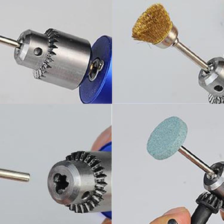 Mikro Mini Elektrická Hliníková Ruční Vrtačka Vrtáky 0,3-4mm Sklíčidlo Nastavitelná Rychlost