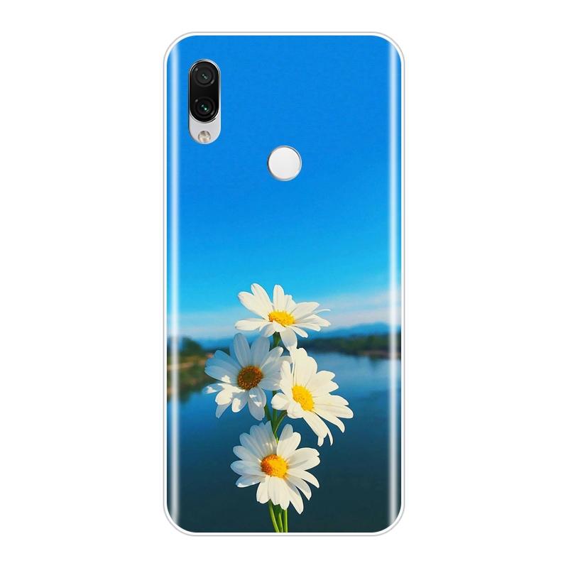 Para Xiaomi Redmi Note 7 7S PRO Capa Silicone Amarelo Girassol Branco Capa Traseira Para Xiaomi Redmi K20 Pro 7 7A GO Y2 Y3 Capa de Telefone