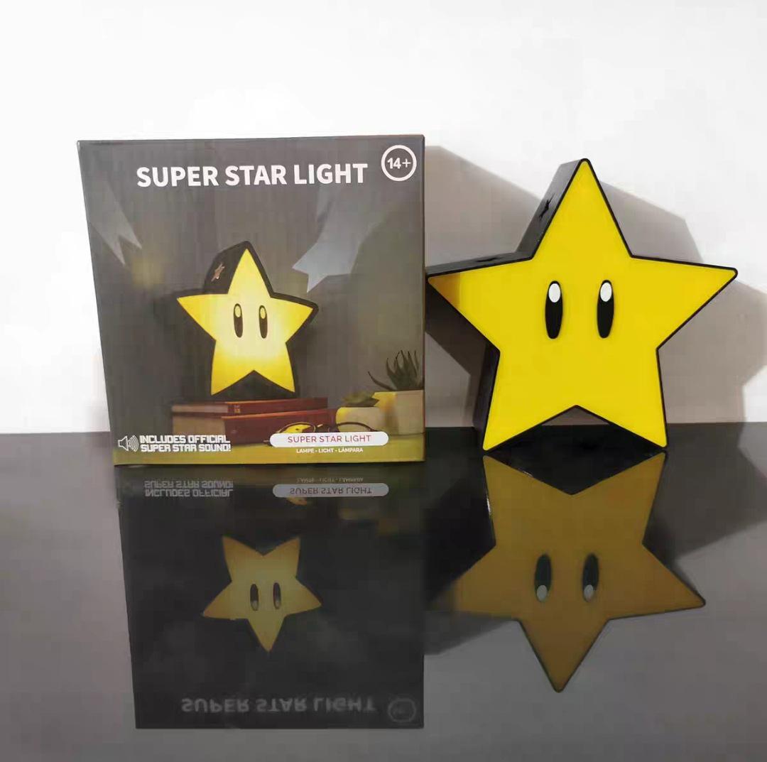 Cross-border LED Mario Star Night Light for Stage & Christmas Decoration
