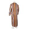 Men Traditional Robe Style Loose Striped Long Sleeve Muslim Abaya Thobe Retro Chinese Taoist Gown, Oversized Soft Casual Ethnic Daily Streetwear Men