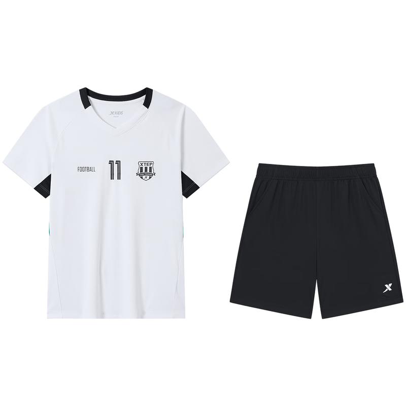 XTEP Kids' V-Neck Elastic Football Suit