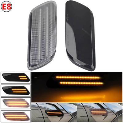 2ks Jantarová Dynamická Tekoucí LED Boční Obrysové Světlo Směrové Světlo Sekvenční Blikač pro MINI COOPER F55 F56 F57