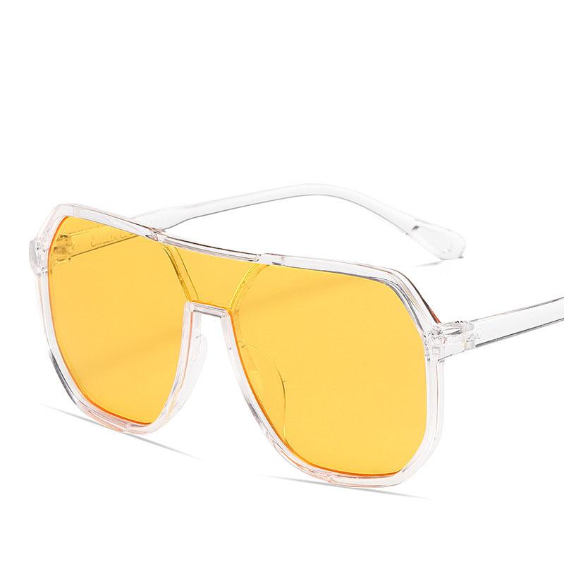 

Неполяризованные большие солнцезащитные очки для женщин и мужчин Новые уникальные цельные модные солнцезащитные очки Панк-очки Трендовые женские