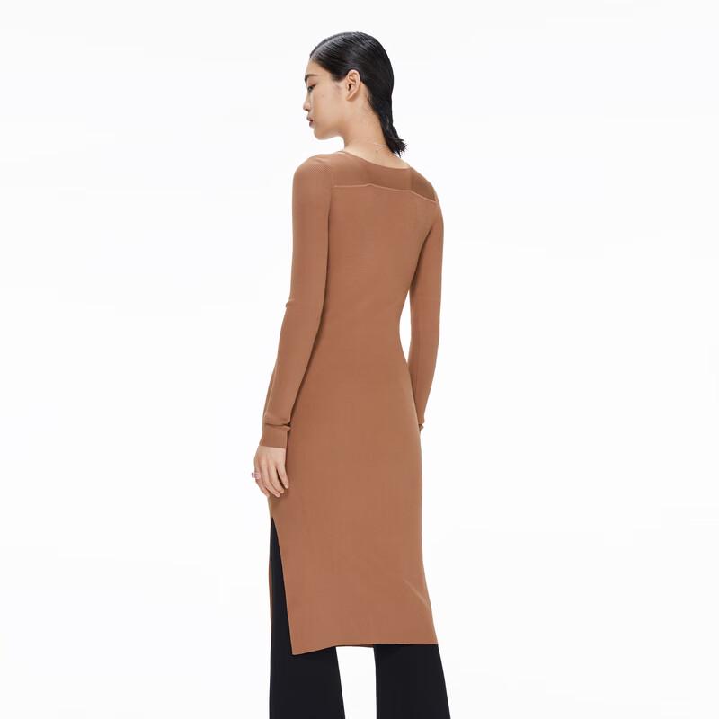 JNBY 2023 Spring V-Neck A-Line Midi Dress