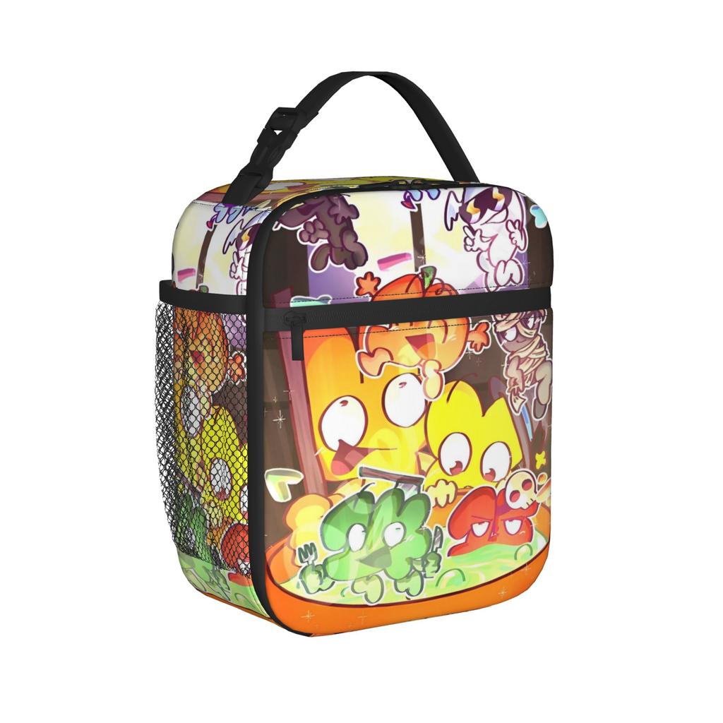 BFDI Battle for Dream Island Insulated Lunch Bag Thermal Bag Reusable,Lunch Container Portable Lunch Box Tote Food Handbags