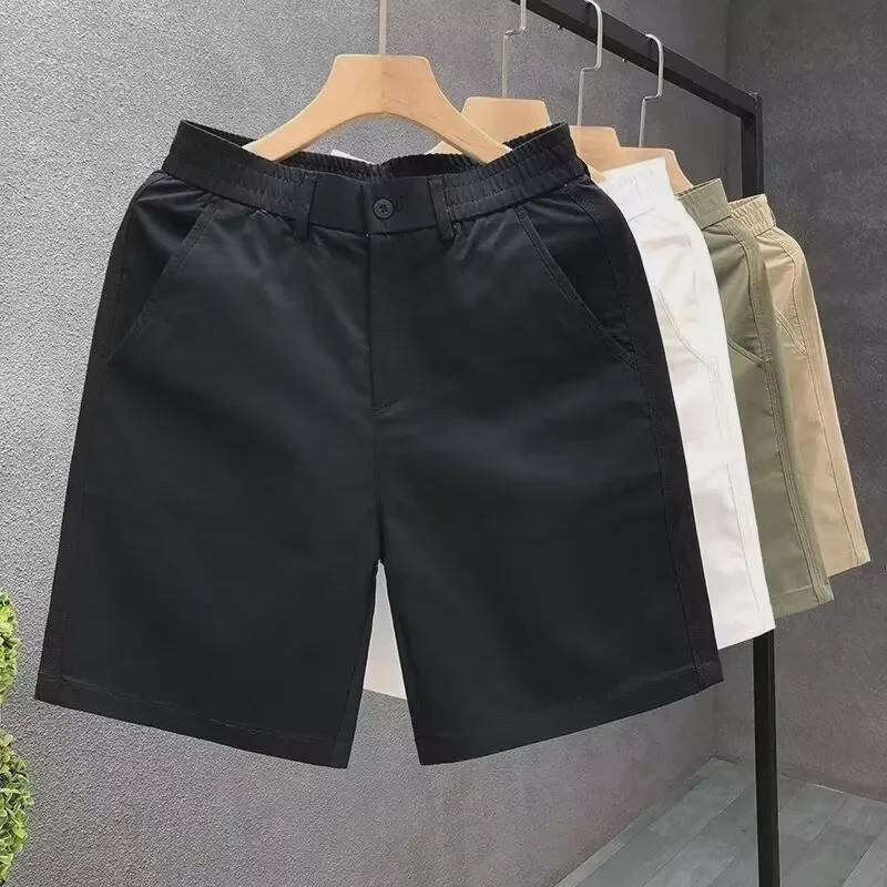 Washed Cotton High-Quality Men's Trendy Summer Shorts - New White Japanese Style