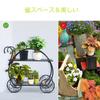 TANGKULA Garden Rack Flower Stand Iron Ivy Stand Gardening Rack Flower Rack Bonsai Shelf Plant Shelf Potted Plant Stand Flower Stand Iron Garden
