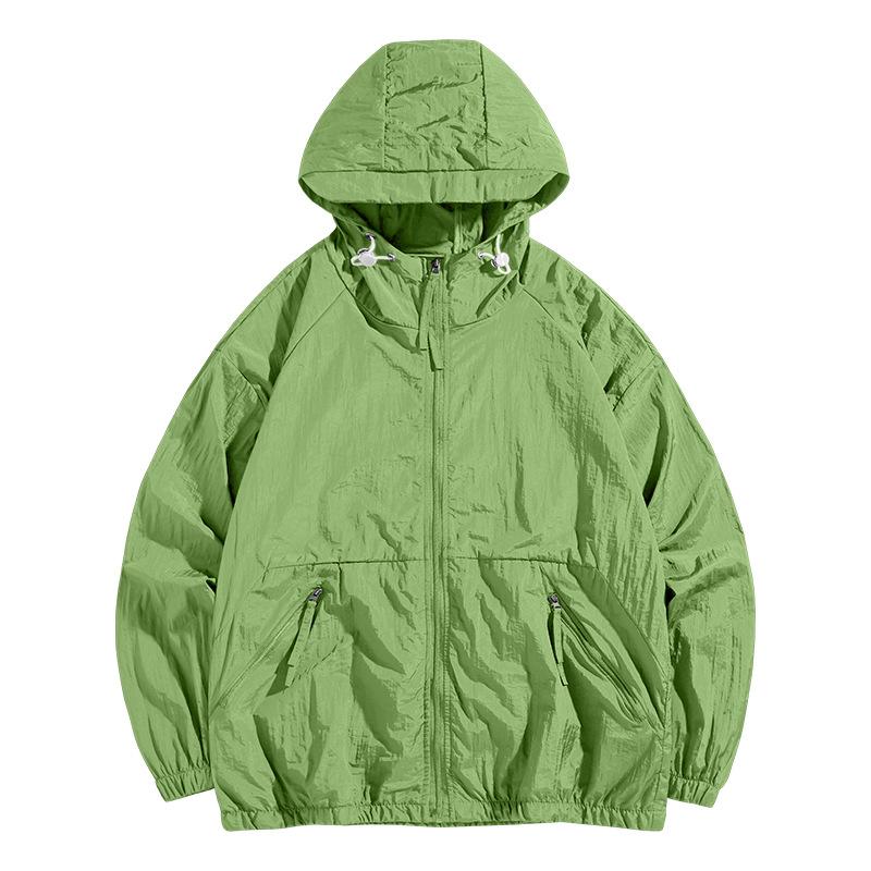 Summer UPF50+ Windbreaker Men's Casual Loose Lightweight Breathable Jacket Women's Fishing Sport UV Protection Skin Hooded Coat