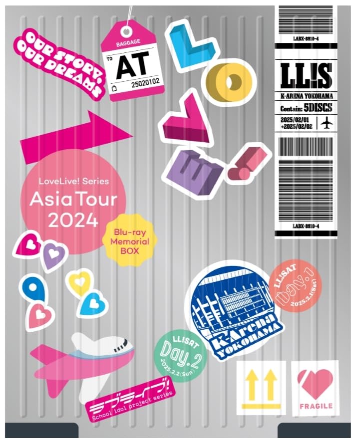 [Limited Edition Bonus: Set of 5 2L-size Bromide Photos] LoveLive! Series Asia Tour 2024 ~Minna De Kanaeru Monogatari~ Blu-ray Memorial BOX (Blu-ray)