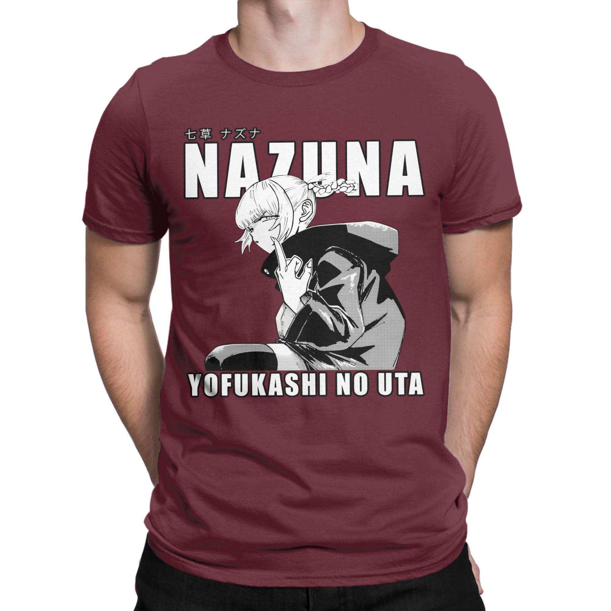 

Мужская и женская графическая печать Nazuna Nanakusa Call of the Night футболка футболка хлопок японская манга футболки одежда XXXXXL бордовый