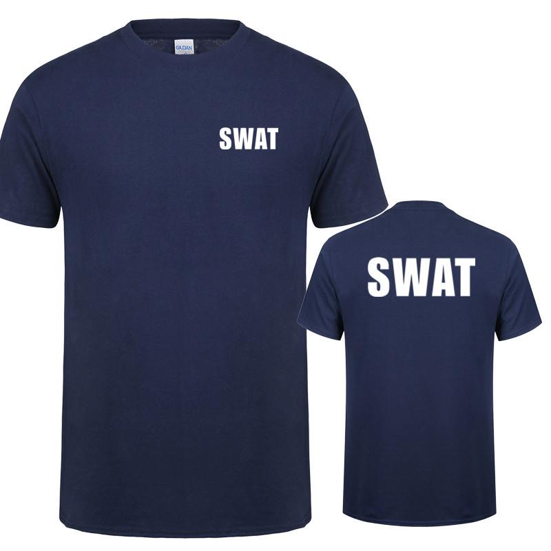 Swat T-Shirt Sommer Neue Kleidung Baumwolle Lässig Kurzarm Unisex T-Shirts Hip Hop Swat T-Shirts Oberteile Ot035