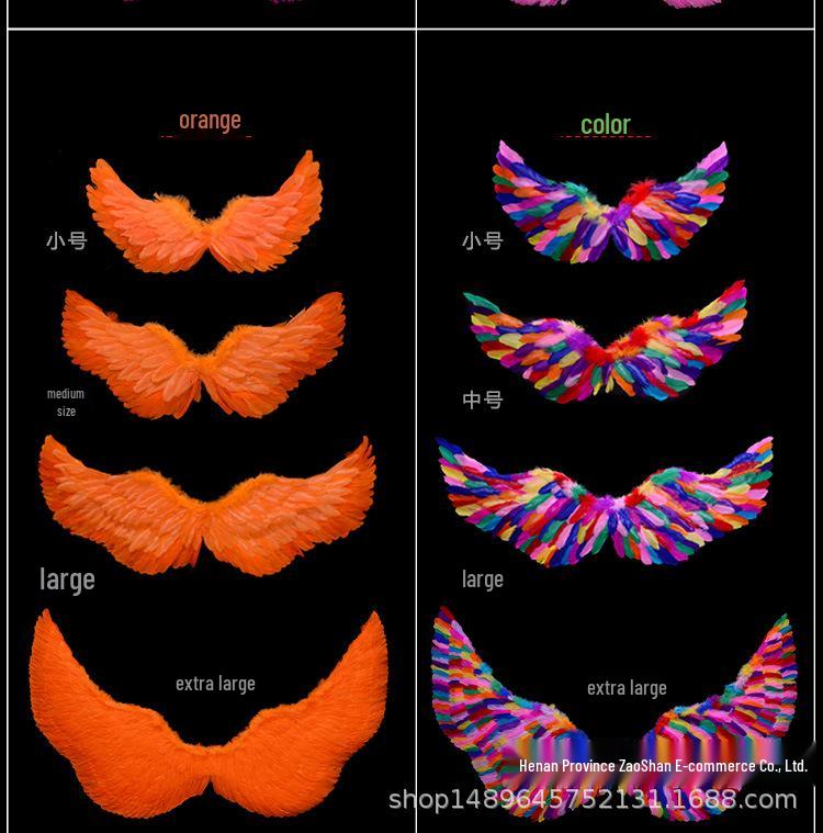 Angel Feather Wings Cosplay Props for Children & Adults - Ideal for Halloween & Parties