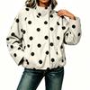 Women's Polka Dot Print Jacket Street Casual Outerwear