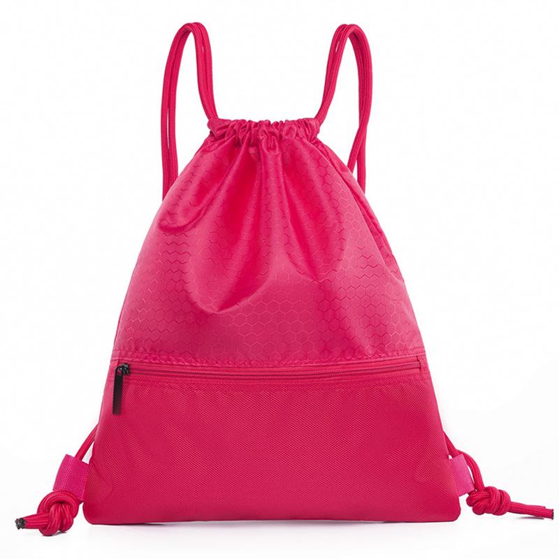 Large Capacity Outdoor Basketball Oxford Cloth Drawstring Backpack with Printed Logo