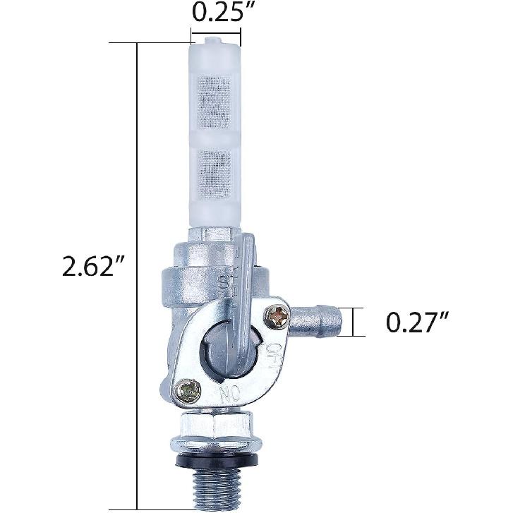 

Generator Fuel Tank Shut Off Valve for Honda GX200 GX160 GX140 GX120 2KW M10x1.5 Fuel Valve Petcock Gas Fuel Tank Switch-2Pack